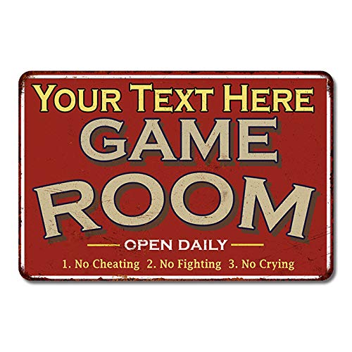 Chico Creek Signs Your Name Game Room Decor Personalized Sign Wall Signs Gameroom Ideas Decorations Games Arcade Retro Video Poster Gamer Art