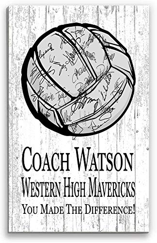 Broad Bay Volleyball Coach Gift Personalized Sign for Team Coaches SIGNABLE Thank You Notes