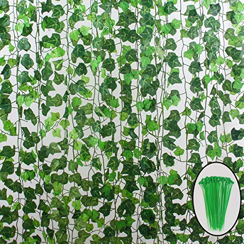 Joyhalo Fake Ivy - Vines Artificial Ivy Leaf Plants, Silk Ivy Garland  Greenery Artificial Hanging Plant for Party Garden