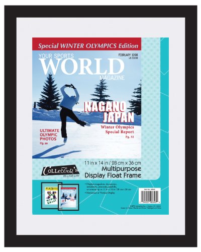 MCS 11x14 Inch Magazine Display Float Frame, Black (40946)