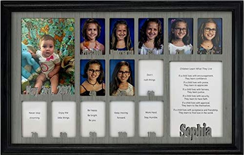 Northland Frames And Gifts Inc Northland School Years Picture Frame Personalized Holds Twelve 2 5 X 3 5 School Photos And Two 5 X 7 Graduation Northland Frames And Gifts Inc Northland School Years Picture Frame Personalized Holds Twelve 2 5 X 3 5 School Photos And Two 5 X 7 Graduation