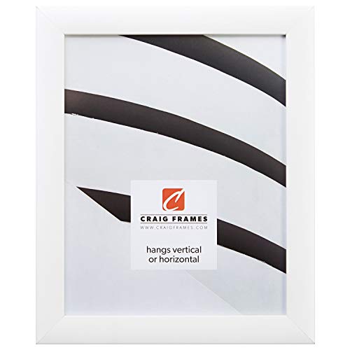 Craig Frames Inc Craig Frames 23247812 12 by 36-Inch Picture Frame, Smooth Finish, 1-Inch Wide, White