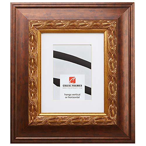 Craig Frames Inc Craig Frames Gotham, 22 x 28 Inch Ornate Gold and Bronze Picture Frame Matted to Display an 18 x 24 Inch Photo