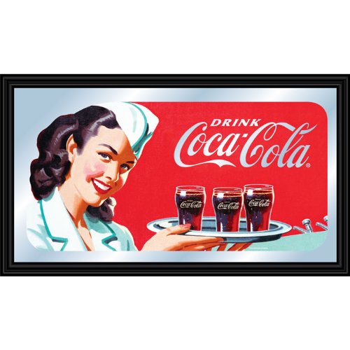 Trademark Gameroom Coca-Cola "Waitress" Framed Logo Mirror