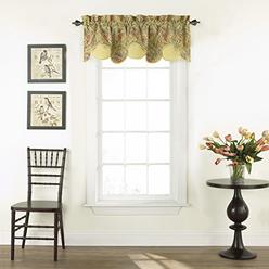 WAVERLY Valances for Windows - Swept Away 60" x 18" Short Curtain Valance Small Window Curtains Bathroom, Living Room and