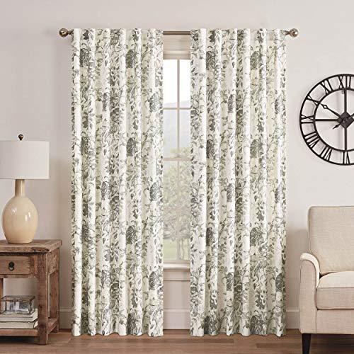 WAVERLY Curtains for Bedroom - Kensington Bloom 52" x 63" Decorative Single Panel-Rod Pocket Window Treatment Privacy