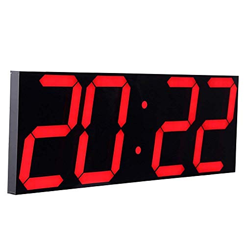 Photo 1 of CHKOSDA Digital LED Wall Clock, Oversize Wall Clock with 6 Digital, Remote Control Count up/Countdown Timer Clock, Auto