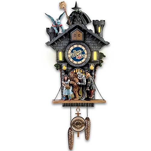 The Bradford Exchange Wizard of Oz Wicked Witch All in Good Time, My Little Pretty Cuckoo Clock with Lights, Sound, Motion