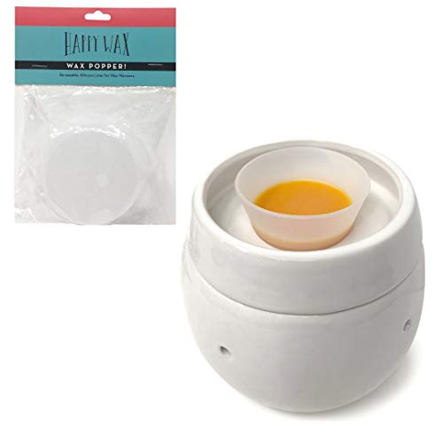 Happy Wax Wax Warmer Popper Liner for Wax Melters - No Mess, No Scrape Way  to Remove Scented Wax - Long Lasting and Reusable Silicone!
