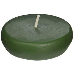 Zest Candle 24-Piece Floating Candles, 2.25-Inch, Hunter Green