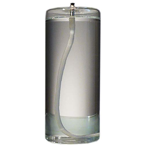 Firefly Dripless 6-Inch Refillable Glass Pillar Candle - Memory, Unity, Prayer and Window Candle Without The Wax Mess - Use