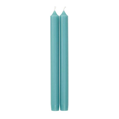 Caspari Straight Taper Candles in Turquoise - 2 Per Package