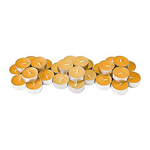 IKEA Sinnlig Scented Tealight, Scent of Pineapple and Passion Fruit, Yellow Color - 30 Pack