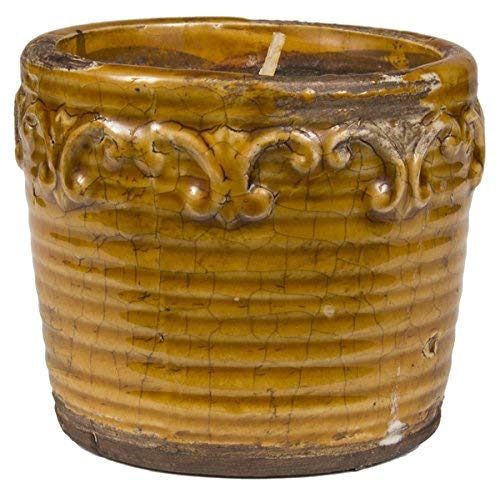 Swan Creek Candle, 3.5" x 3" Vintage Round Pot American Soybean Wax Candle, Vanilla Pound Cake
