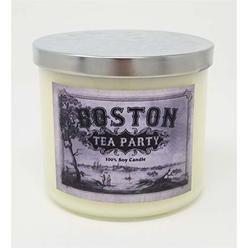 S&M Candle Factory Iced Tea & Lemon Candle ~ Boston Tea Party Soy Candle Large 3 Wick Candle (Large 3 Wick Jar, White)