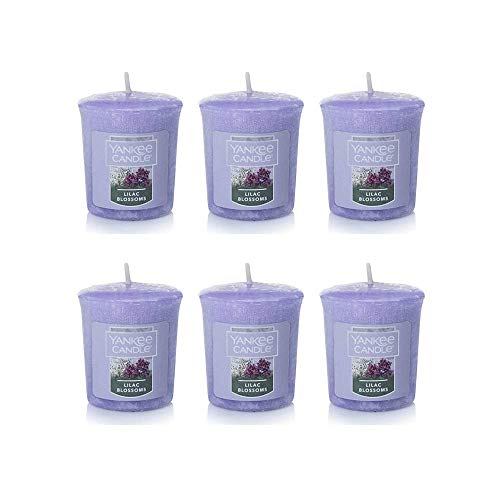 Yankee Candle Lot of 6 Lilac Blossoms Votive Candles