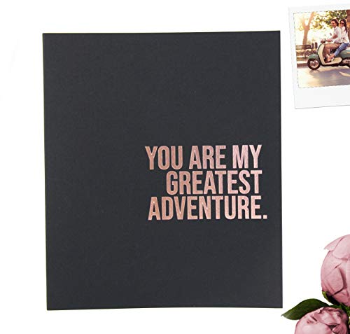 Modern Notebooks You are My Greatest Adventure Scrapbook Album for Couples. Wedding Scrapbook, Engagement Gift. Rose Gold, Scrapbook for