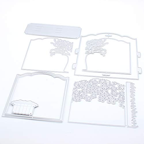 KSCraft KSCRAFT 3D Garden Diorama Box Card Metal Cutting Dies Stencils for  DIY Scrapbooking/Photo Album Decorative Embossing DIY