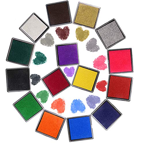 Tupalizy 15 Colors Washable Stamp Pad