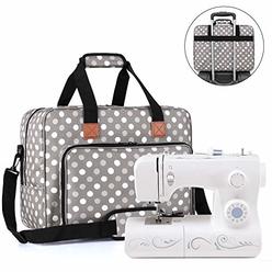 Luxja Sewing Machine Bag, Portable Tote Bag Compatible with Most Singer, Brother Sewing Machines and Extra Sewing