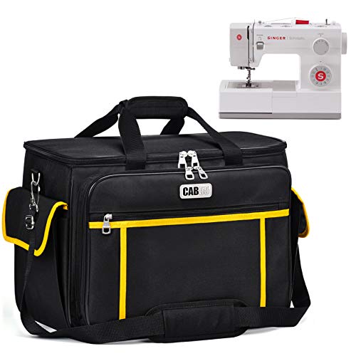 CAB55 Sewing Machine Cover CAB55 Sewing Machine Carrying Bag with Removable Padding Pad, Tote Bag for Sewing Machine and Extra