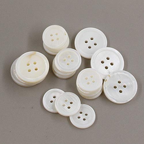 Leekayer 22 Pieces Genuine White Mother of Pearl Blazer Buttons
