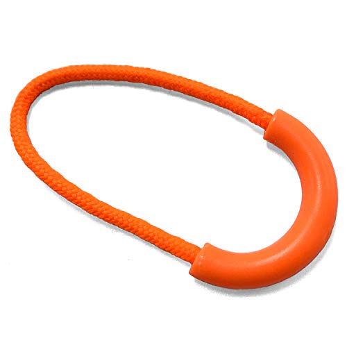 Yzsfirm 10 Pcs U Shape Nylon Zipper Pull,Replacement Zipper Tab Durable Orange Zipper Pull for Backpacks