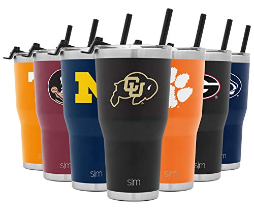 Simple Modern NCAA Colorado Buffaloes 30oz Tumbler with Flip Lid and Straw Insulated Stainless Steel Travel Mug Cruiser
