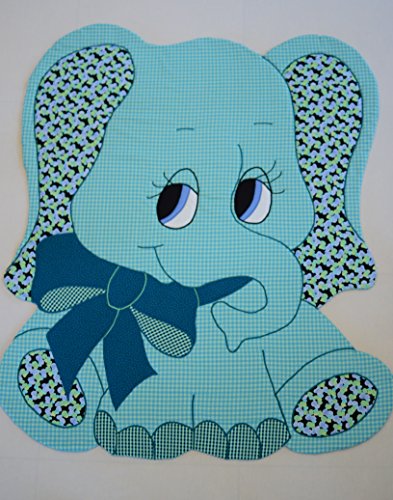 Kiddie Komfies Baby Quilt Patterns, by Kiddie Komfies, Elephant Patchwork Quilt Pattern Boy Girl Quilt Kits Easy 42" x 52"