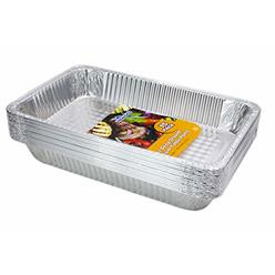 eHomeA2Z Aluminum Pans Full Size Disposable 15 Pack Large Steam Pan Baking Serving 21 x 13 x 3