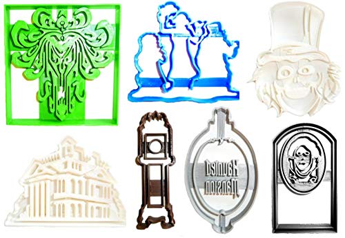 YNGLLC THE HAUNTED MANSION HATBOX GHOST HITCHHIKING GHOSTS MIRROR LEOTA HEADSTONE LOGO GRANDFATHER CLOCK SET OF 7 SPECIAL OCCASION