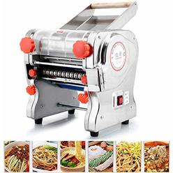 Eleoption 110V Stainless Steel Electric Noodle Making Pasta Maker, Commercial Dough Roller Noodle Cutting Machine(Noodle Width 24CM,