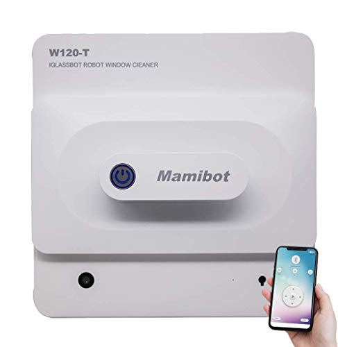 Mamibot W120-T Window Cleaning Robot Vacuum with iGLASSBOT APP/Remote Control,Robotic Vacuum Cleaner for Windows,