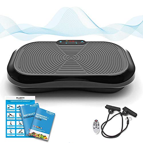 Bluefin Fitness Vibration Platform | Ultra Slim | Built-in Bluetooth Speakers | Silent Drive Motor | Ideal for Toning and