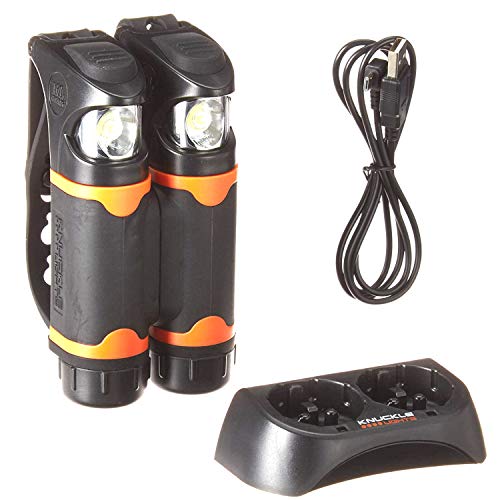 Knuckle Lights Advanced - Rechargeable Ultra Bright Running Lights; Wide Flood Beams Illuminates Your Entire Path. Easy to