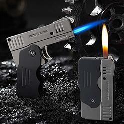Morisk Torch Lighter Switchable Soft / Jet Flame Cigarette Cigar & Pipe Lighter Butane Refillable with Lockable Function for