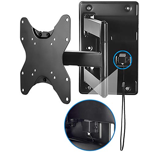MountIt! Lockable RV TV Wall Mount with Quick Release, Full Motion