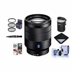 Sony Vario-Tessar T FE 24-70mm f/4 ZA OSS E-Mount Lens - Bundle with 67mm Filter Kit, Lens Wrap, Cleaning Kit, Lens Case,
