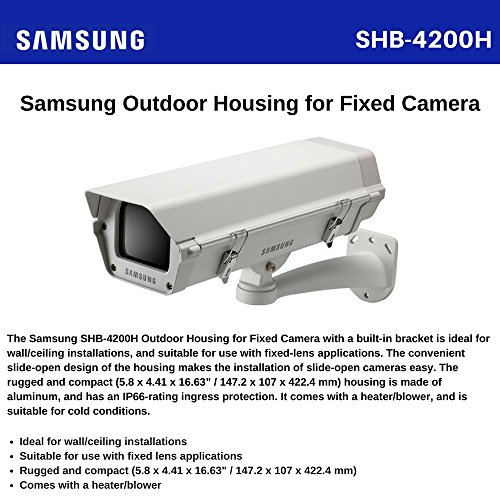 Samsung SS117 SHB-4200H Internal/External IP66 CCTV Camera HOUSING Built-in Heater & Blower 24VAC
