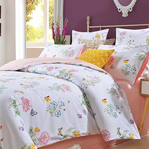 Softta Shabby Floral Bedding Set Twin Pcs Duvet Cover Sets