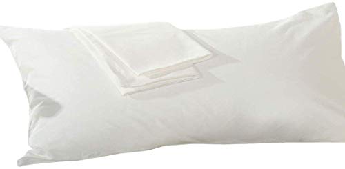 SP Cotton Body Pillowcase 20x72 inch Zipper White Body Pillow Cover Genuine 600 Thread Count 1-Pieces Body Pillow case for Pregnant