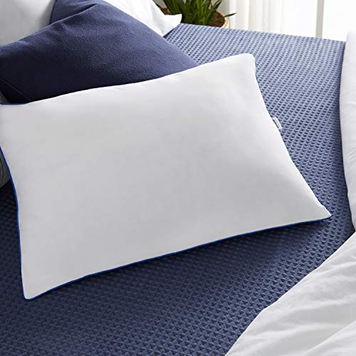 Sleep Innovations 2-in-1 Memory Foam Pillow, King, White