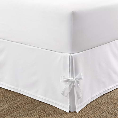 Laura Ashley Home | Corner Ties Collection | Luxury Premium Hotel Quality Bedskirt, Easy Fit, Anti Wrinkle & Fade Resistant,