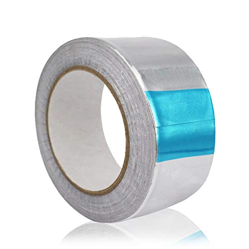 TAPEGO Aluminum Tape Reflective Duct Tape Heavy-Duty HVAC Aluminum Foil Tape for Sealing,Patching Hot,Cold Air Ducts, Metal Repair,4