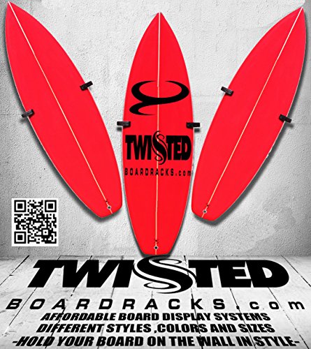 Twisted Board Racks Twisted Surf Board Wall Racks Natural Teak Wood