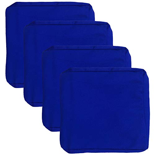 FLYMEI 4 Pack Outdoor Seat Cushion Cover 24 X 24, Washable Cushion