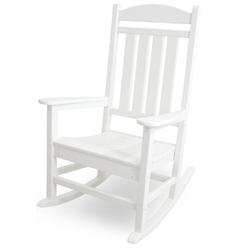 POLYWOOD R100WH Presidential Rocking Chair, White