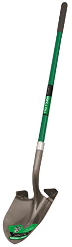 truper 32402 tru tough 47-inch round point shovel with long handle and 10-inch grip