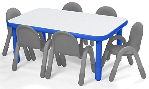 Angeles-AB745RPB16 48"x30" Rect. Table, Homeschool/Playroom Toddler Furniture, Kids Activity Table for Daycare/Classroom