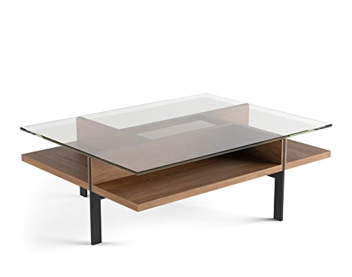 BDI Furniture Terrace Rectangular Coffee Table, Natural Walnut